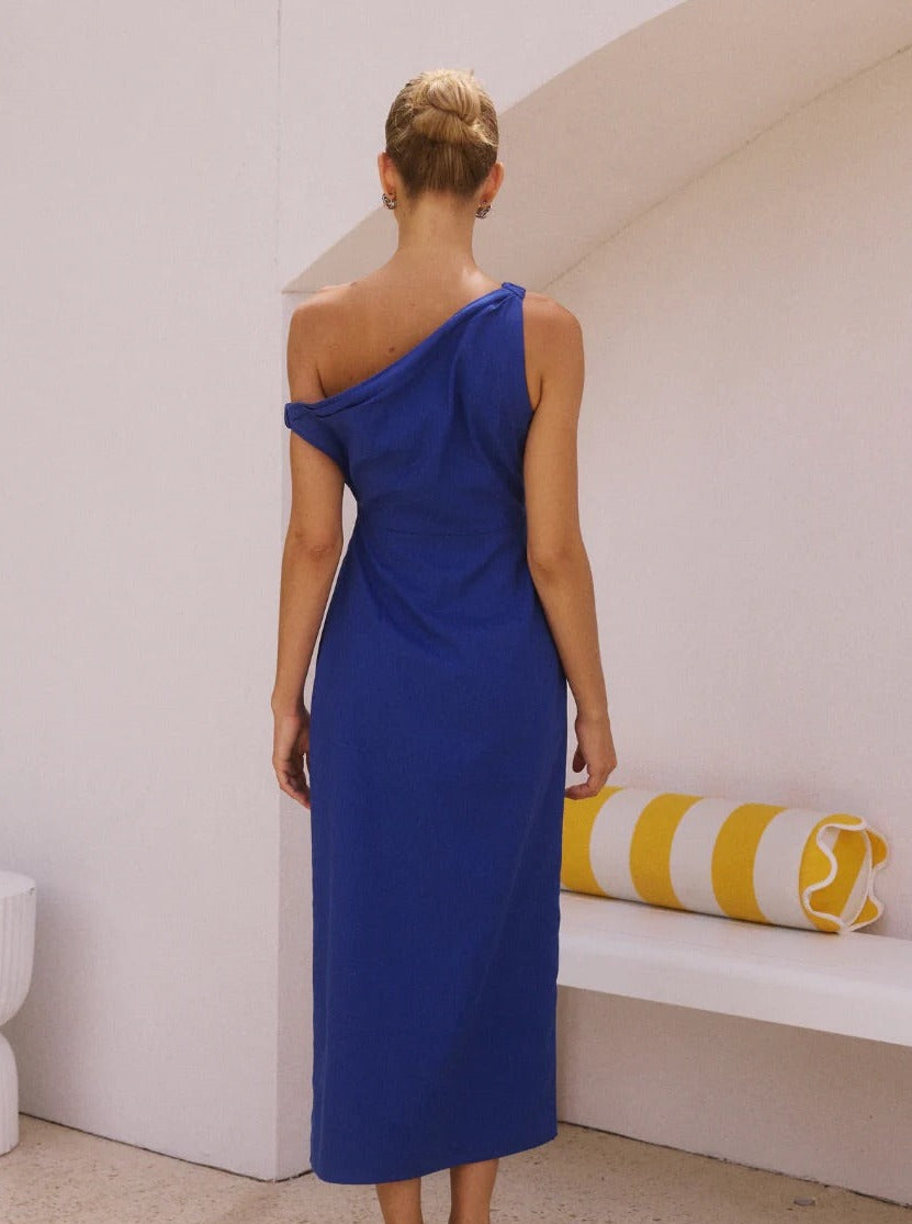 The Jaspin Midi Dress - Royal Blue