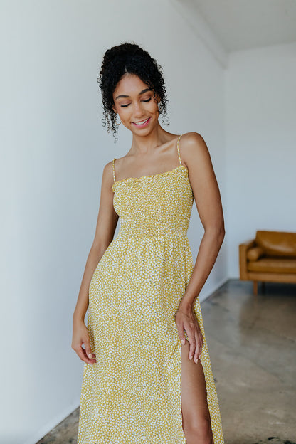 The Ashley Midi Dress in Honeysuckle