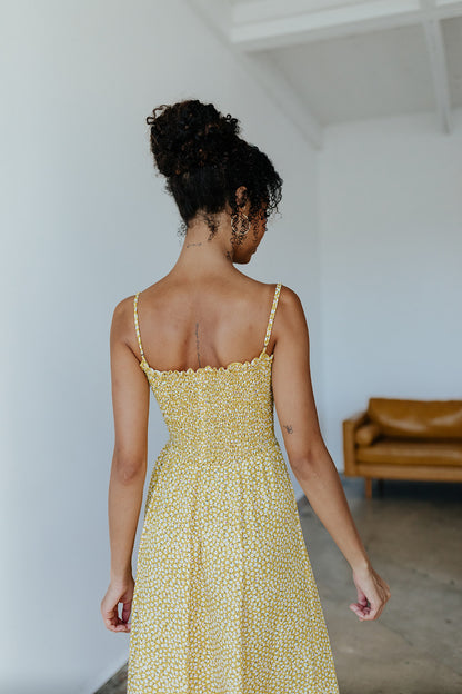 The Ashley Midi Dress in Honeysuckle